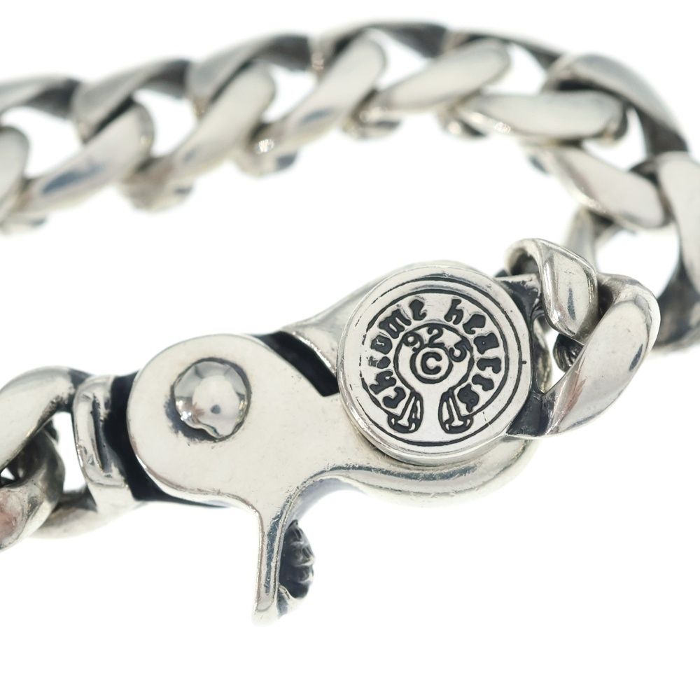 Chrome Hearts Crow Fncy Chn Lnk Fancy Link Clip Bracelet 12 Links Silver — view 5