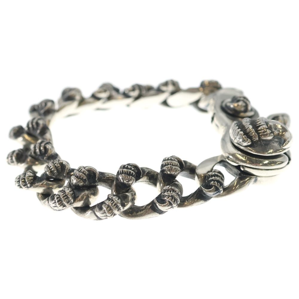 Chrome Hearts Crow Fncy Chn Lnk Fancy Link Clip Bracelet 12 Links Silver — view 3