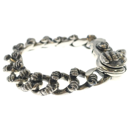 Chrome Hearts Crow Fncy Chn Lnk Fancy Link Clip Bracelet 12 Links Silver — view 3