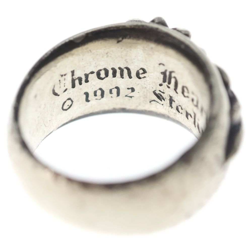 Chrome Hearts Flrl Crs Floral Cross Ring Silver — view 5