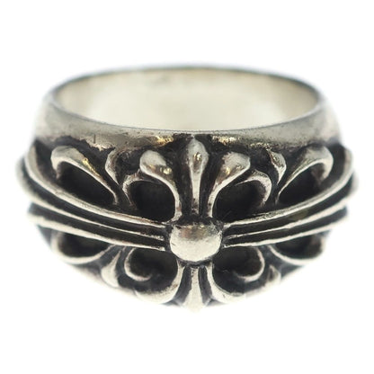 Chrome Hearts Flrl Crs Floral Cross Ring Silver — view 4