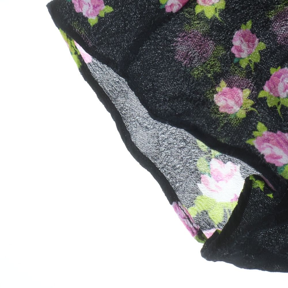 Gucci Climbing Floral Blouse Short Sleeve Black — view 6
