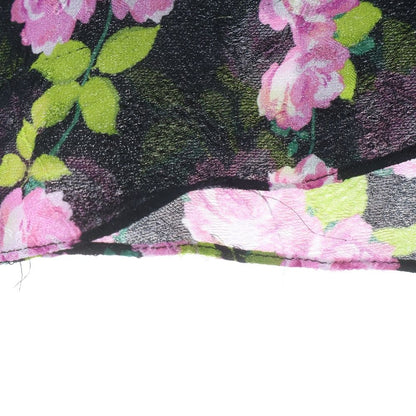 Gucci Climbing Floral Blouse Short Sleeve Black — view 5