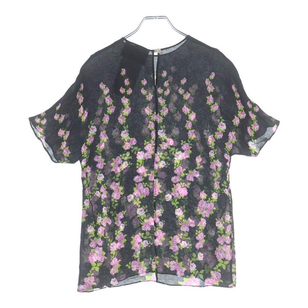 Gucci Climbing Floral Blouse Short Sleeve Black — view 2