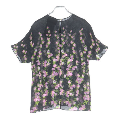 Gucci Climbing Floral Blouse Short Sleeve Black — view 2