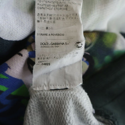 Dolce & Gabbana Hoodie Graphic Print All Over Pattern Pullover Sweatshirt Multi — view 8