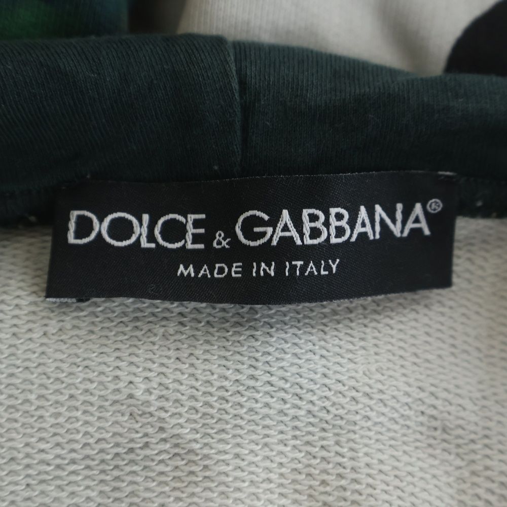 Dolce & Gabbana Hoodie Graphic Print All Over Pattern Pullover Sweatshirt Multi — view 6