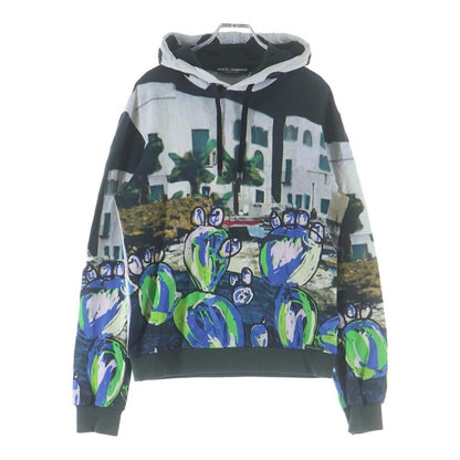 Dolce & Gabbana Hoodie Graphic Print All Over Pattern Pullover Sweatshirt Multi