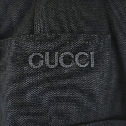 Gucci Mid Length Cotton Canvas Delave Skirt Black — view 5
