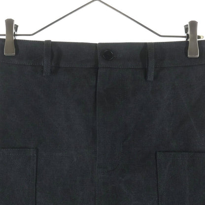 Gucci Mid Length Cotton Canvas Delave Skirt Black — view 3