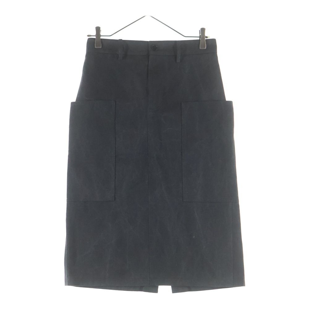 Gucci Mid Length Cotton Canvas Delave Skirt Black