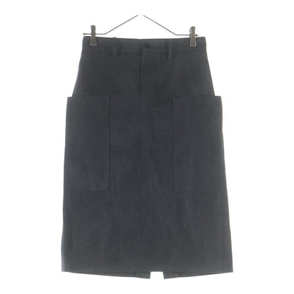 Gucci Mid Length Cotton Canvas Delave Skirt Black
