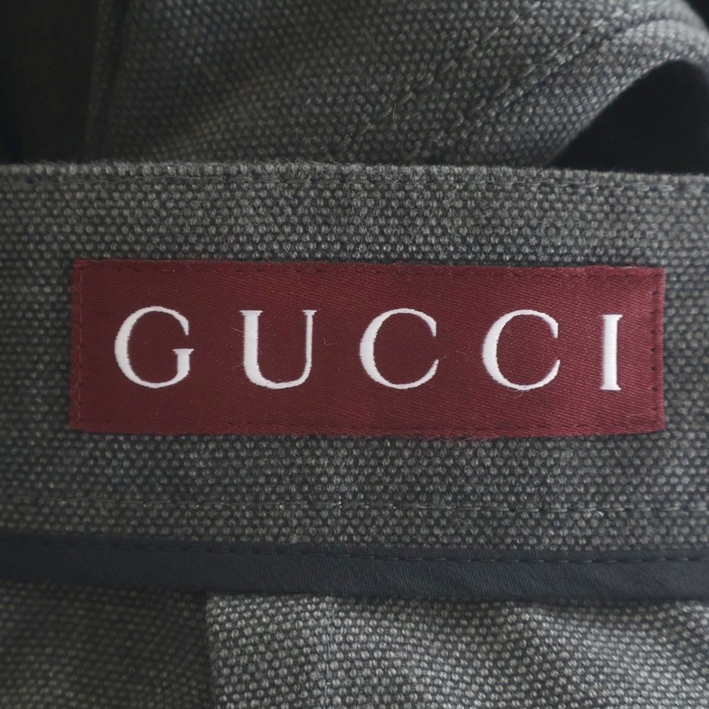 Gucci Mid Length Cotton Canvas Delave Skirt Black — view 6