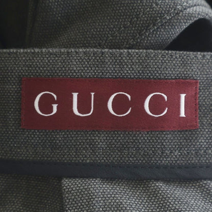 Gucci Mid Length Cotton Canvas Delave Skirt Black — view 6