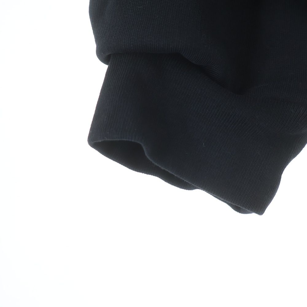 Balenciaga Line Stone Logo Sweatshirt Pullover Hoodie Black — view 4