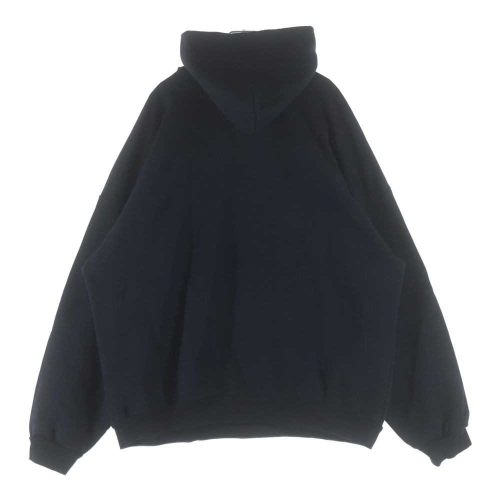 Balenciaga Line Stone Logo Sweatshirt Pullover Hoodie Black — view 2