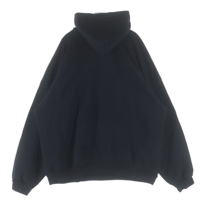Balenciaga Line Stone Logo Sweatshirt Pullover Hoodie Black — view 2
