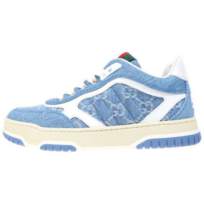 Gucci GG Denim Lace Up Sneakers Indigo
