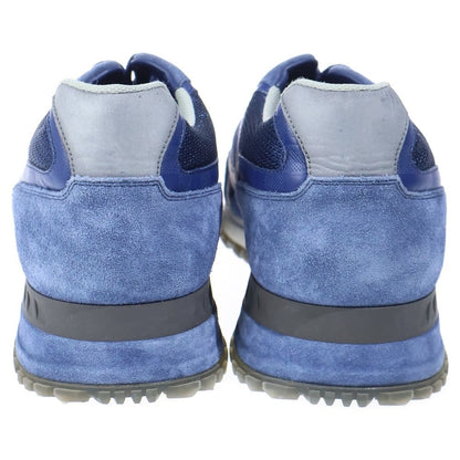Louis Vuitton Run Away Line Sneakers Damier Low Cut Shoes Blue — view 3