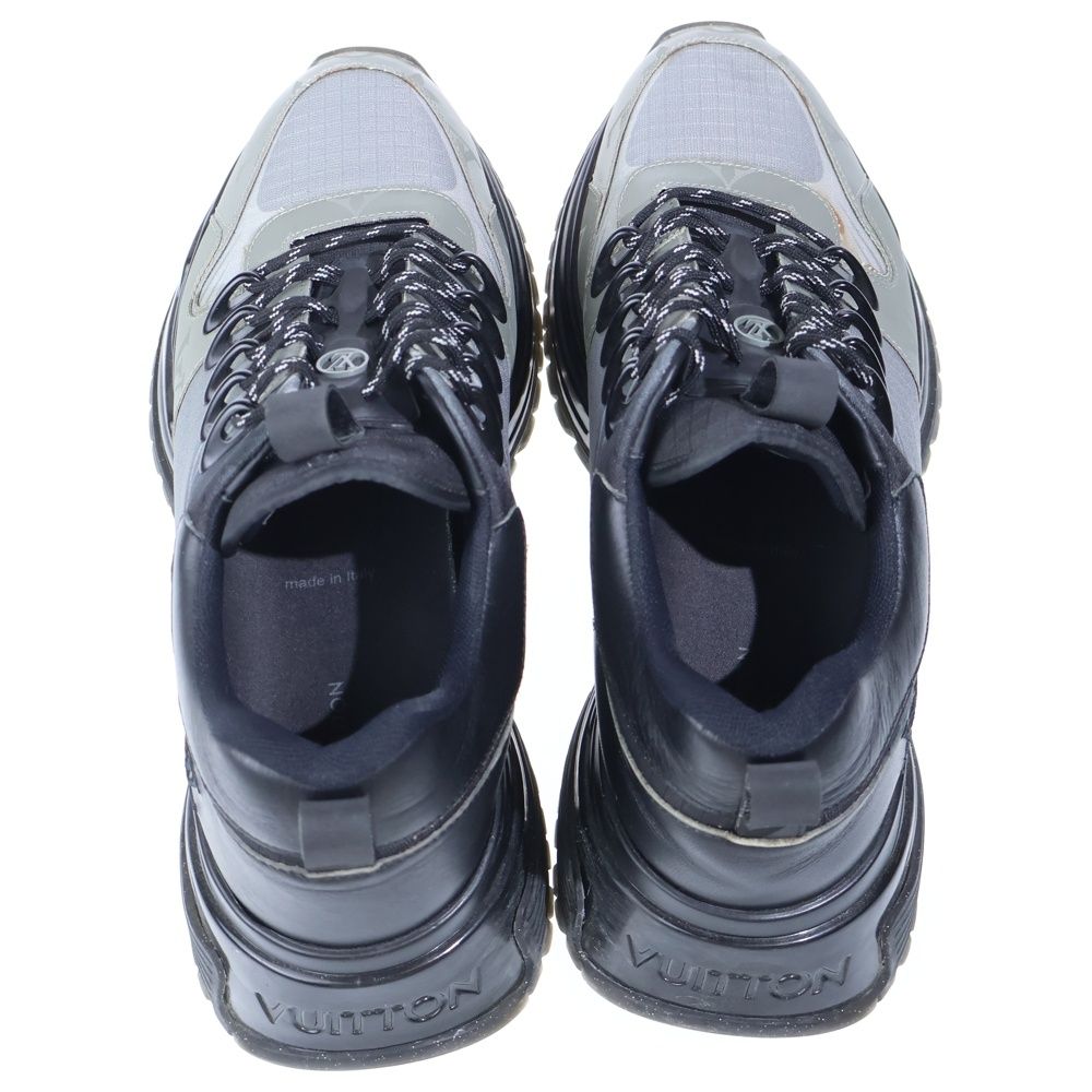 Louis Vuitton Run Away Pulse Line Monogram Enamel Leather Mesh Low Cut Sneakers — view 4