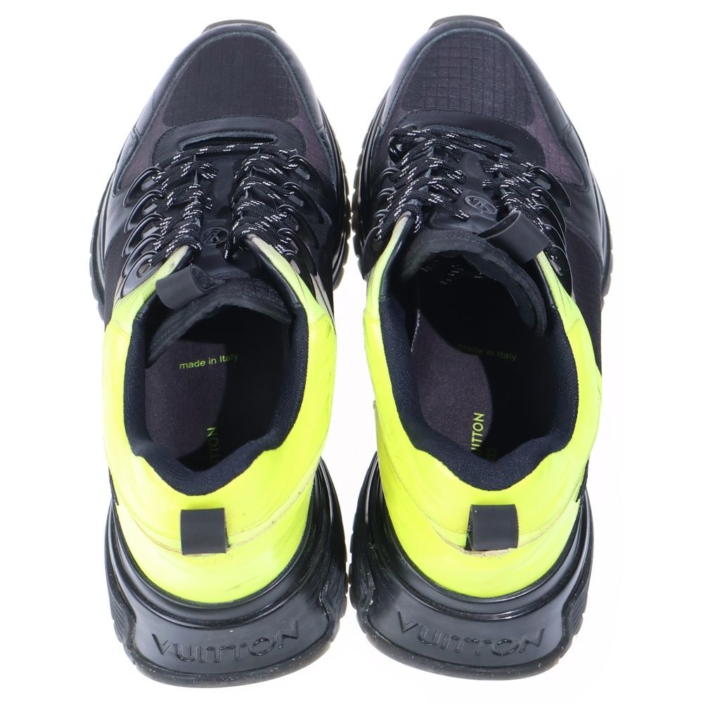 Louis Vuitton Run Away Pulse Line Monogram Sneakers Yellow Black — view 4