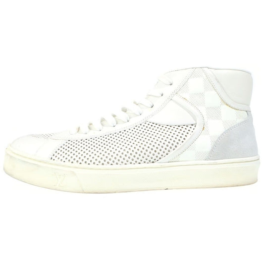Louis Vuitton Damier Mesh High Cut Sneakers White