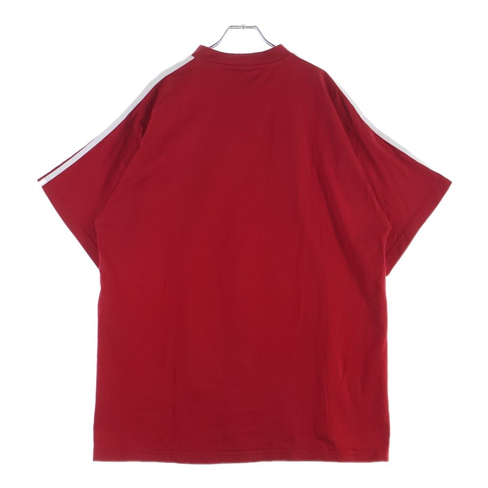 Balenciaga Adidas Front Logo Crew Neck Short Sleeve T-Shirt Red — view 2