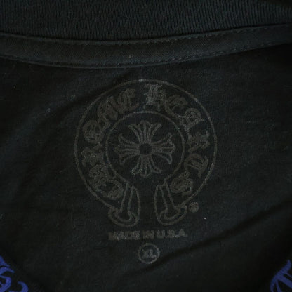 Chrome Hearts CH L S T-Shirt Neck Logo Long Sleeve Long T Black Blue — view 7