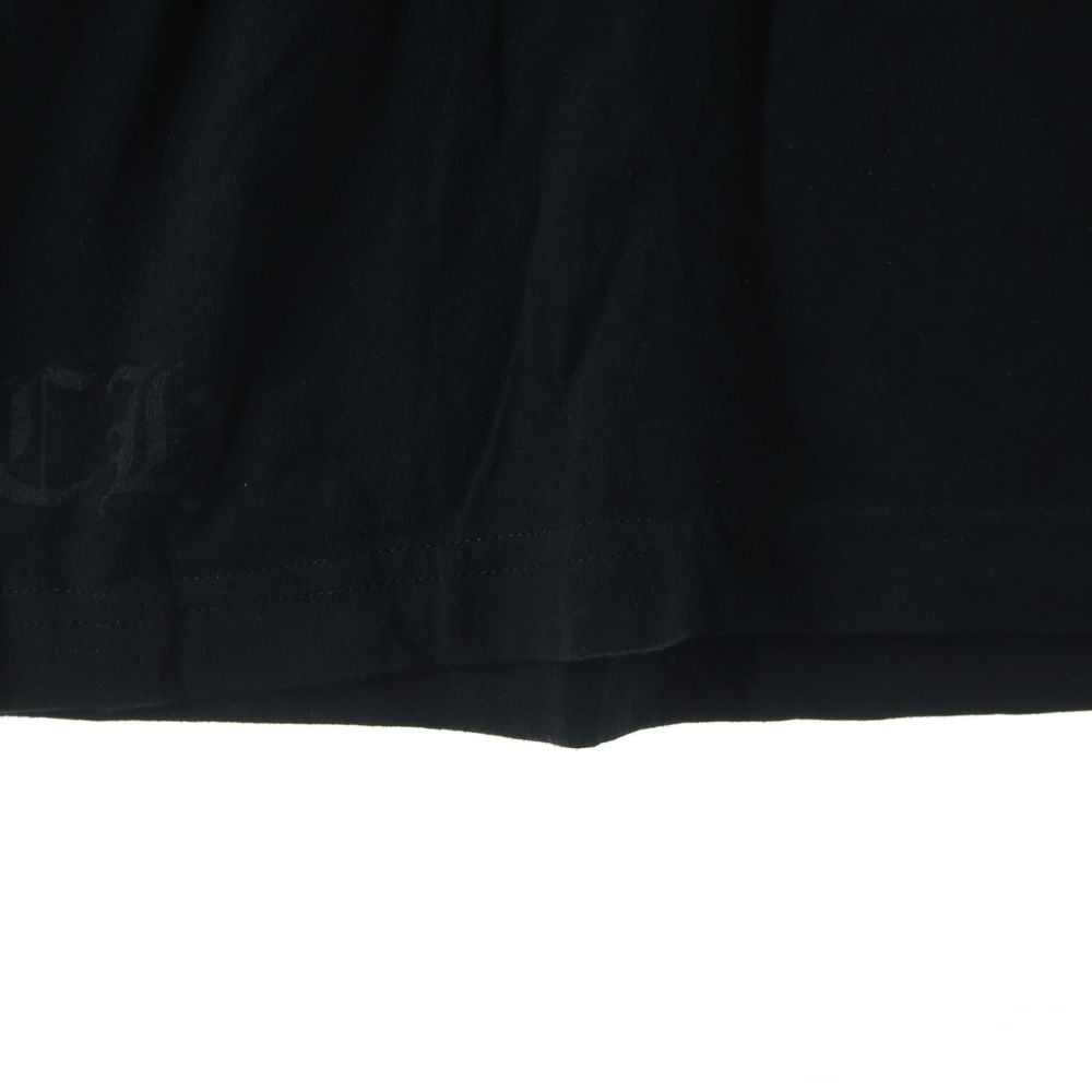 Chrome Hearts CH L S T-Shirt Neck Logo Long Sleeve Long T Black Blue — view 6