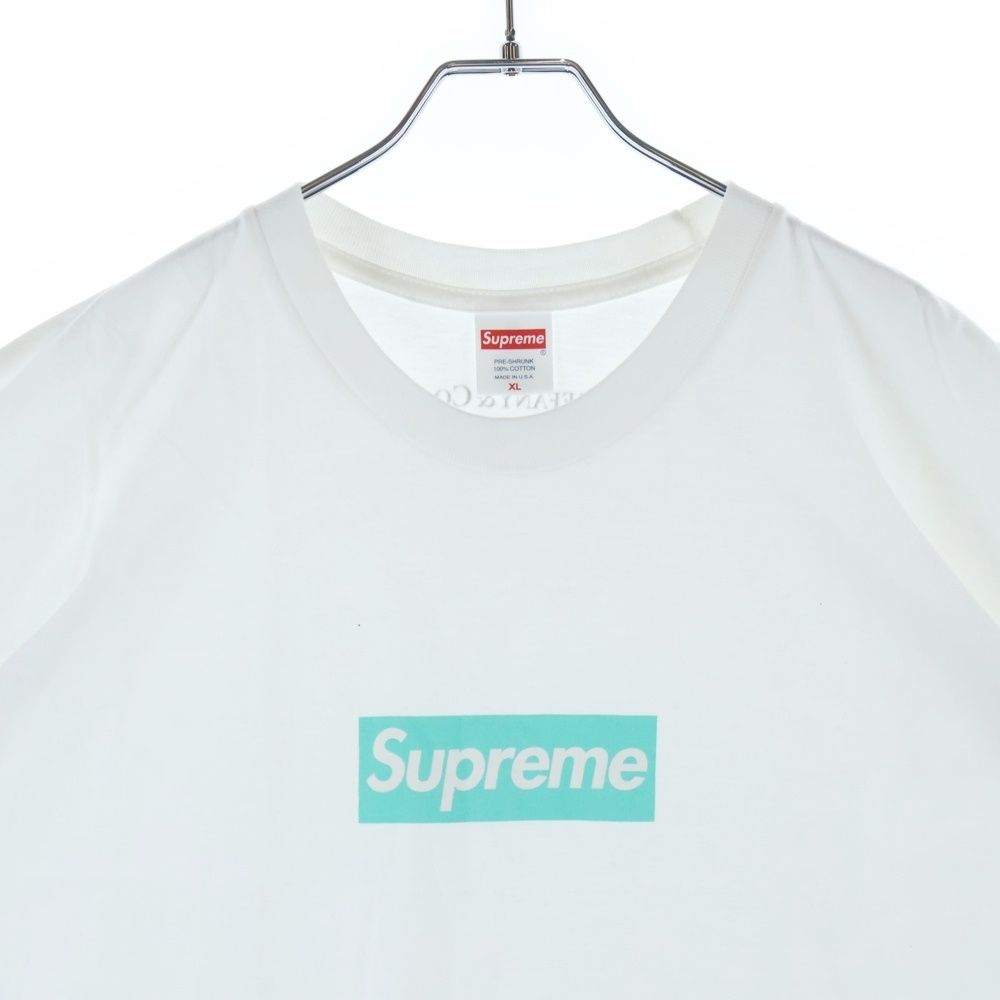 Tiffany & Co Supreme Box Logo Tee Box Short Sleeve T-Shirt White — view 3