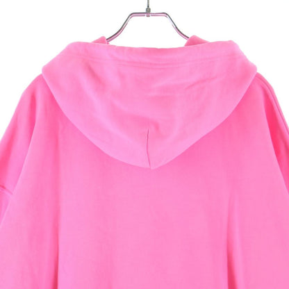 Balenciaga Hoodie Logo Embroidery Pullover Sweatshirt Pink — view 4