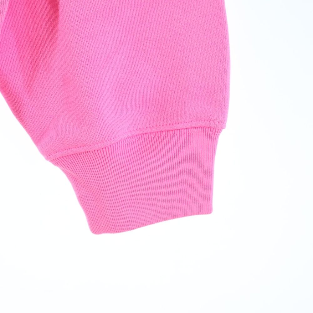 Balenciaga Hoodie Logo Embroidery Pullover Sweatshirt Pink — view 5
