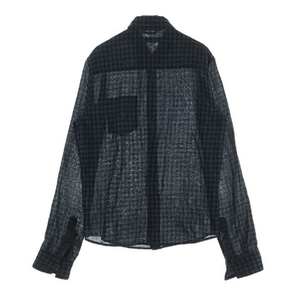Chrome Hearts Looseends Cross Ball Button Check Long Sleeve Shirt — view 2