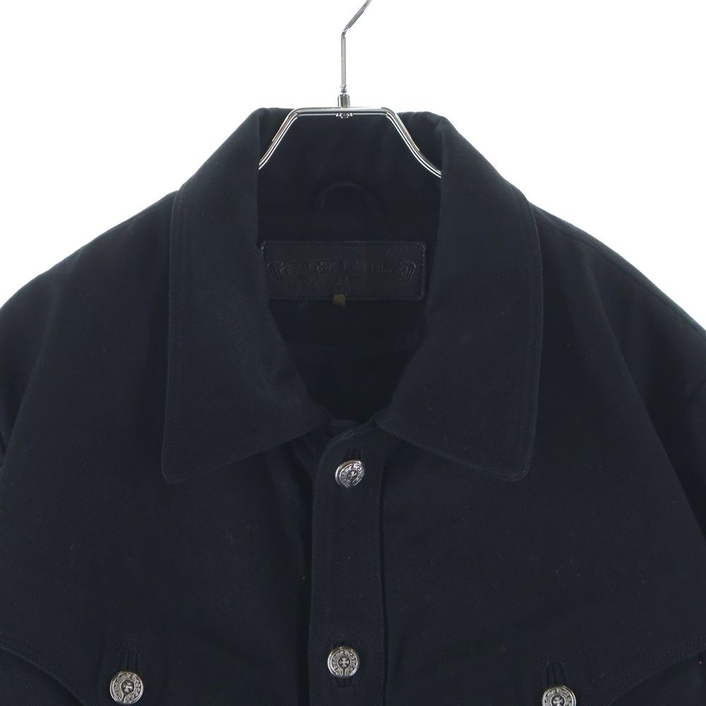 Chrome Hearts Hunting Jacket Horse Shoe Button Denim — view 3