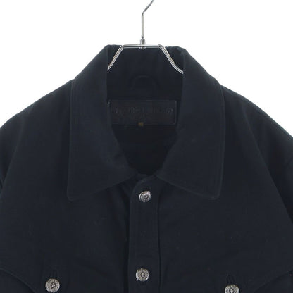 Chrome Hearts Hunting Jacket Horse Shoe Button Denim — view 3