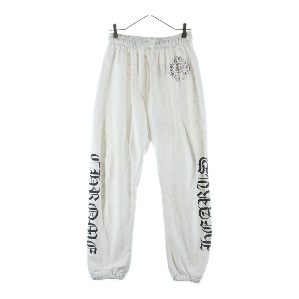 Chrome Hearts Sweatshirt Pants CH Plus Allover Horse Shoe Print White