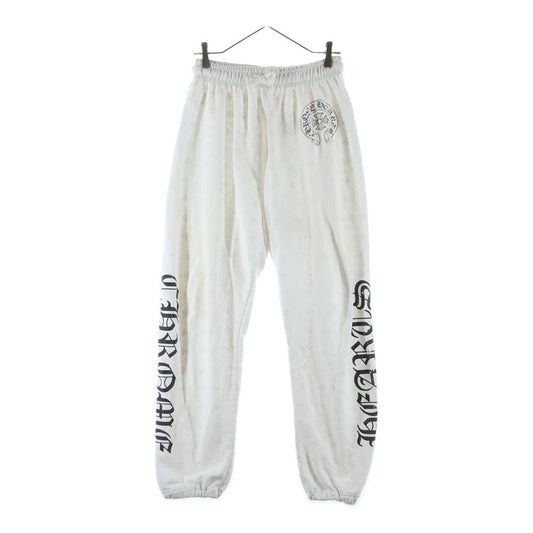 Chrome Hearts Sweatshirt Pants CH Plus Allover Horse Shoe Print White