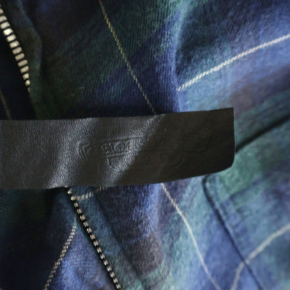 Chrome Hearts Not Heywood Daga Zip Up Flannel Check Long Sleeve Shirt — view 7