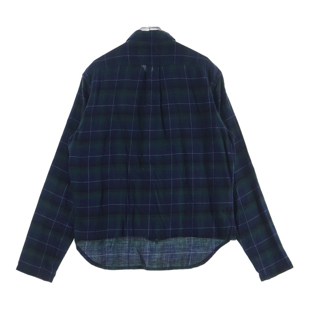 Chrome Hearts Not Heywood Daga Zip Up Flannel Check Long Sleeve Shirt — view 2