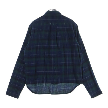 Chrome Hearts Not Heywood Daga Zip Up Flannel Check Long Sleeve Shirt — view 2