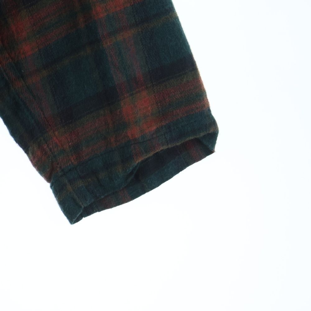 Chrome Hearts Not Heywood Daga Zip Up Flannel Check Long Sleeve Shirt — view 5