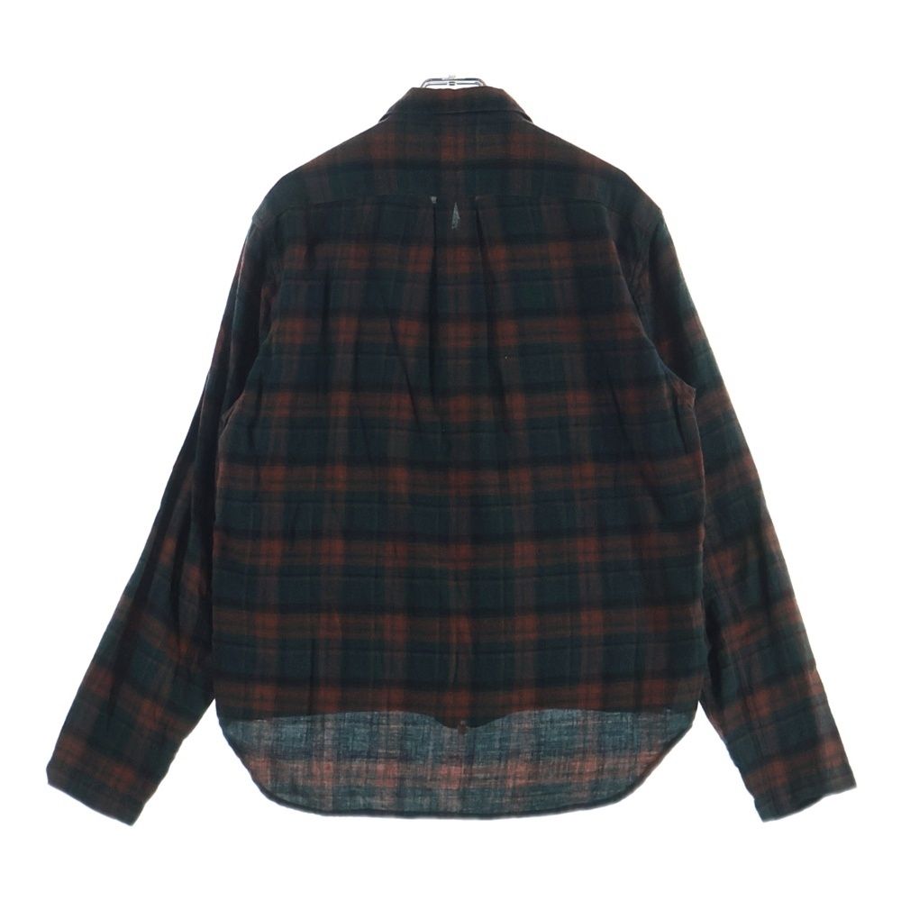 Chrome Hearts Not Heywood Daga Zip Up Flannel Check Long Sleeve Shirt — view 2