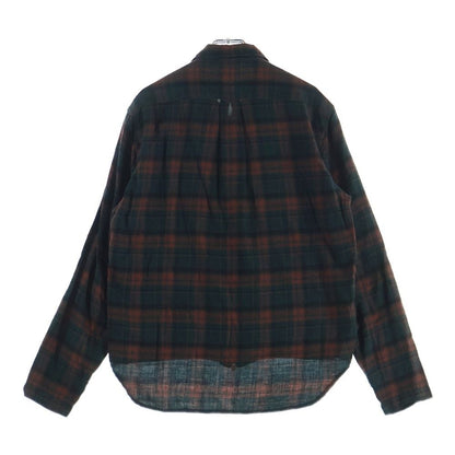 Chrome Hearts Not Heywood Daga Zip Up Flannel Check Long Sleeve Shirt — view 2