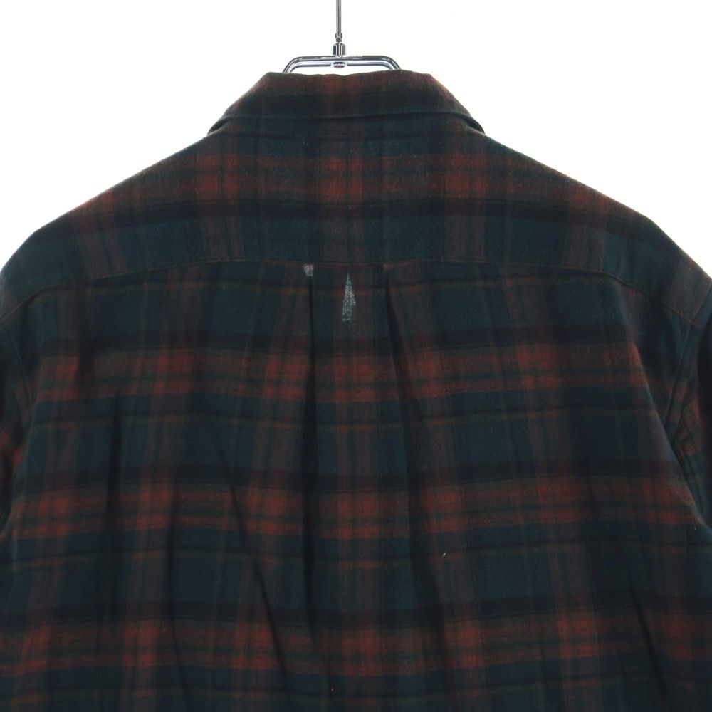 Chrome Hearts Not Heywood Daga Zip Up Flannel Check Long Sleeve Shirt — view 4