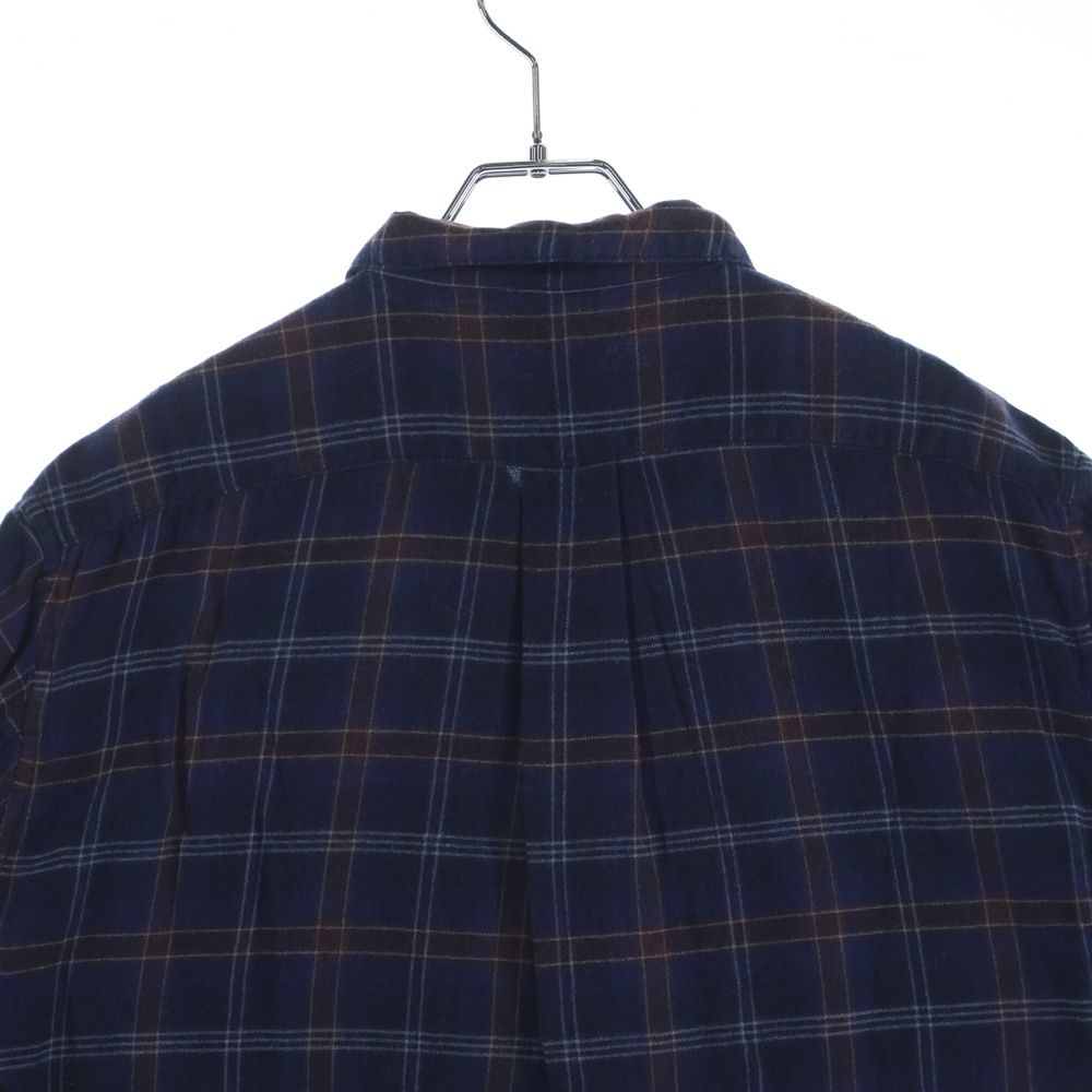 Chrome Hearts Not Heywood Daga Zip Up Flannel Check Short Sleeve Shirt — view 4