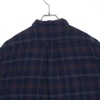 Chrome Hearts Not Heywood Daga Zip Up Flannel Check Short Sleeve Shirt — view 4