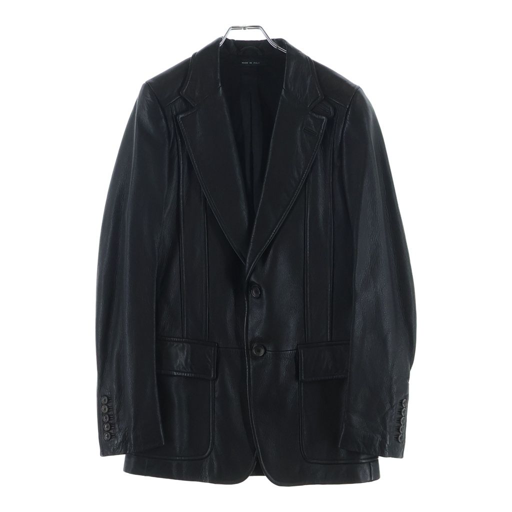 Gucci Leather Jacket Black Cupro 46