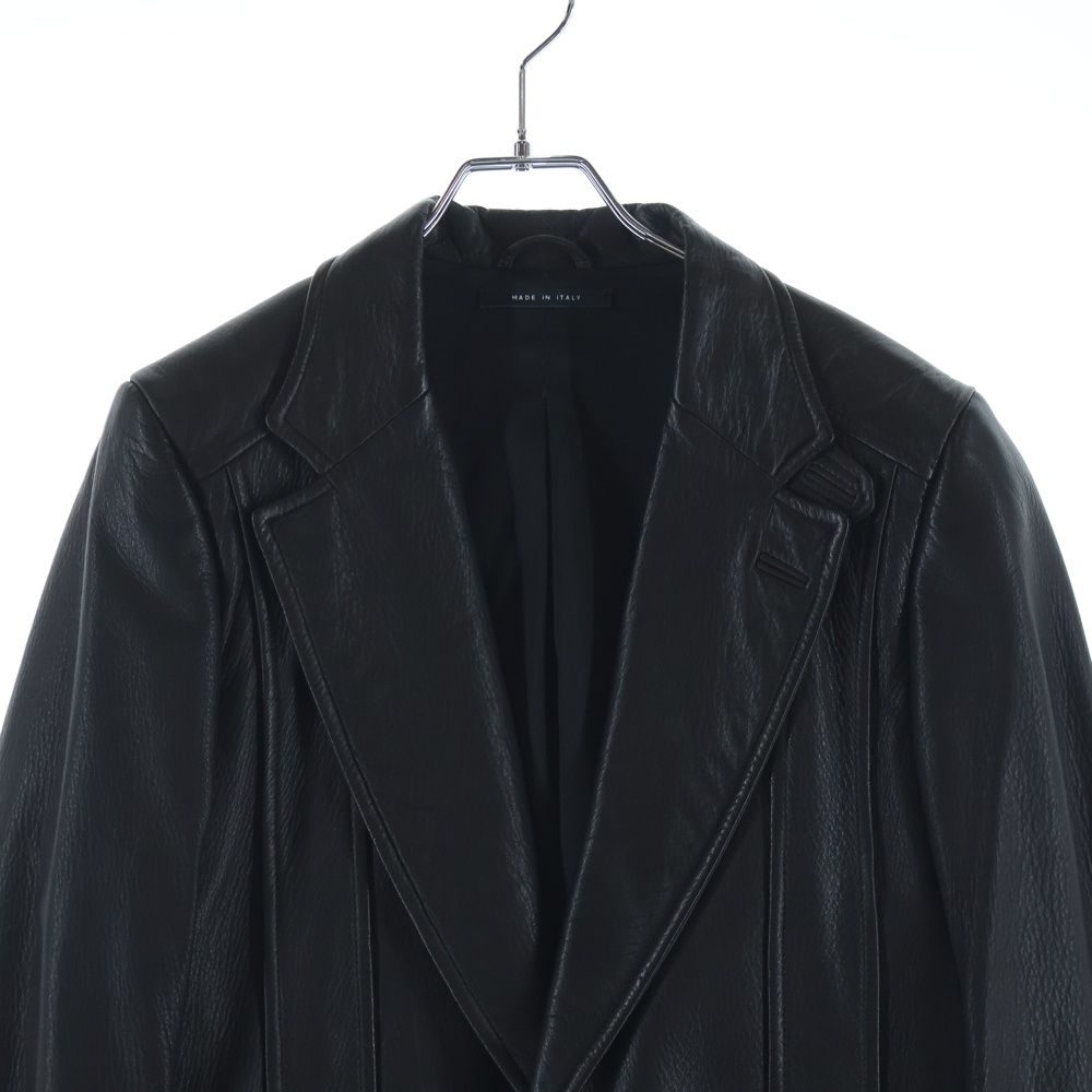 Gucci Leather Jacket Black Cupro 46 — view 3
