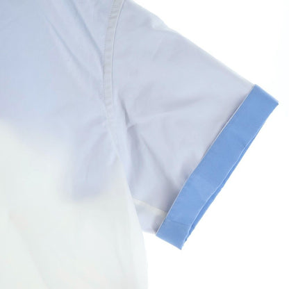 Loewe Anagram Embroidered Short Sleeve Shirt White Blue 32 — view 6