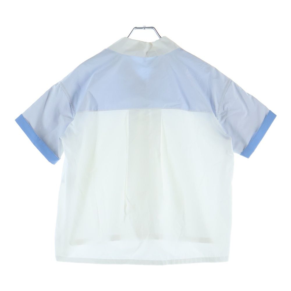 Loewe Anagram Embroidered Short Sleeve Shirt White Blue 32 — view 2